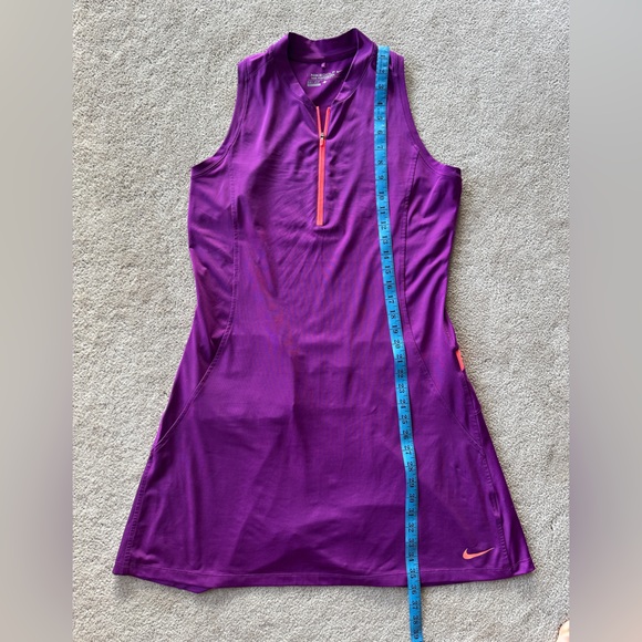 Nike Purple Golf dress with Orange Detail - Picture 4 of 7